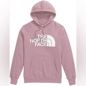 the north face | mauve pink north face half dome logo hoodie